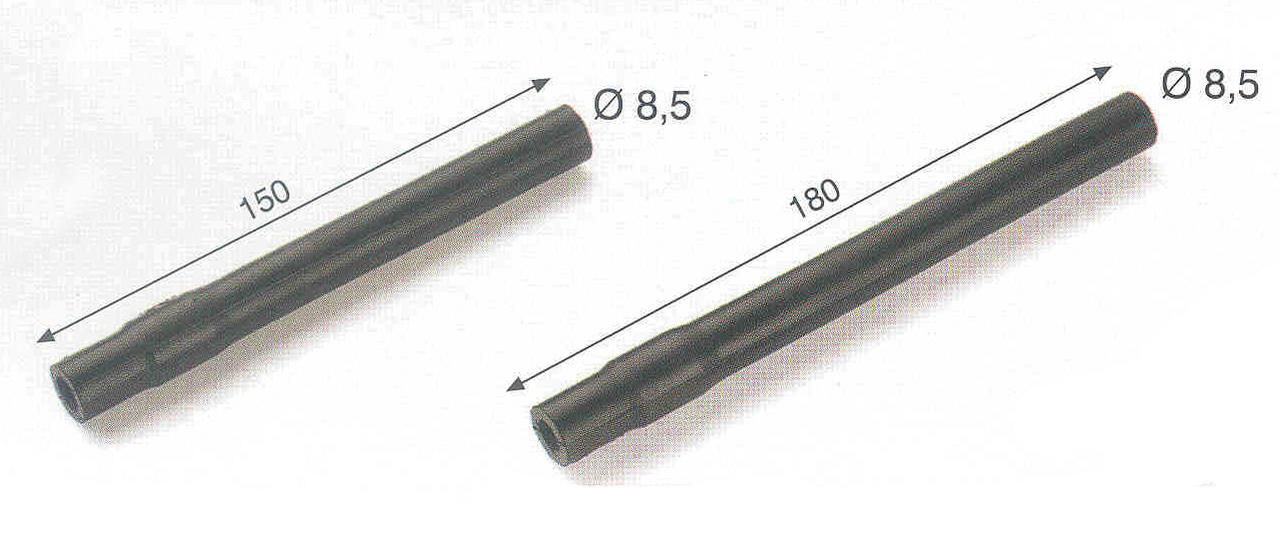 Milchschlauch Gummi, 150mm x 8,5mm, APL