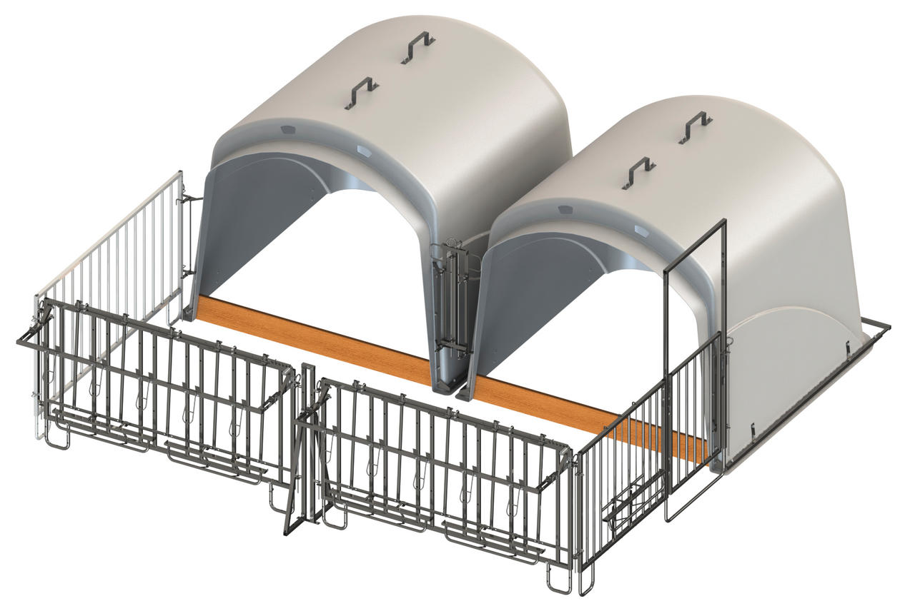 Kerbl CalfHouse Premium XL mit Umzäunung