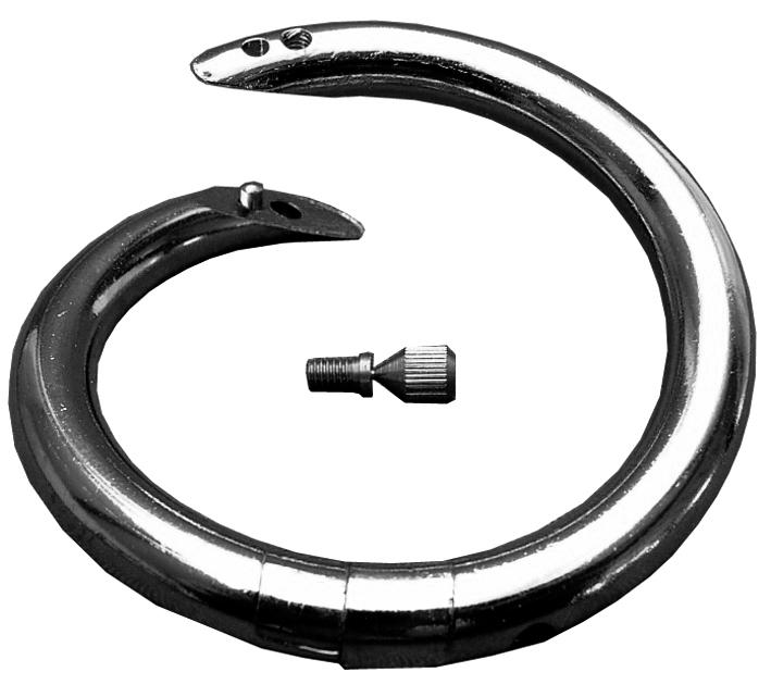 Kerbl Nasenring S-Ring - 2 Löcher - Edelstahl