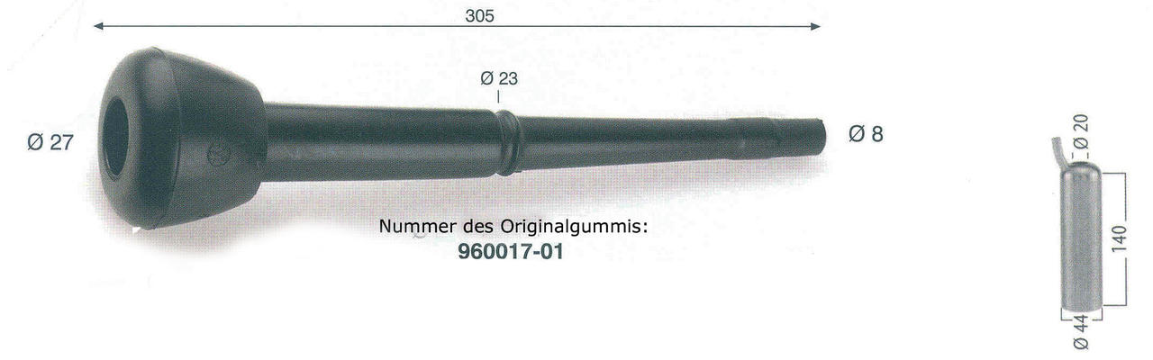 DeLaval Zitzengummi 17-01 - lang - original