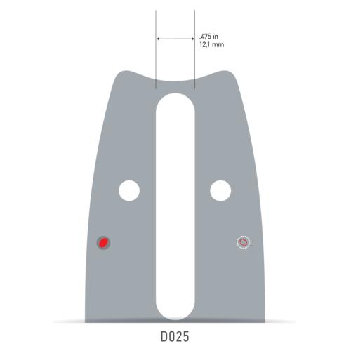 Oregon VERSACUT Führungsschiene, D025, 18"