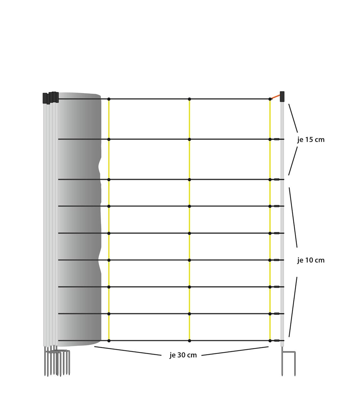 Horizont Livestock Netz 90 cm, 50m