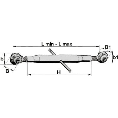 Gewindeoberlenker Kat.2 - M42x3