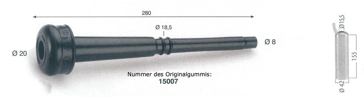 WAHL-Hausmarke Zitzengummi passend für SAC 15.007, lang