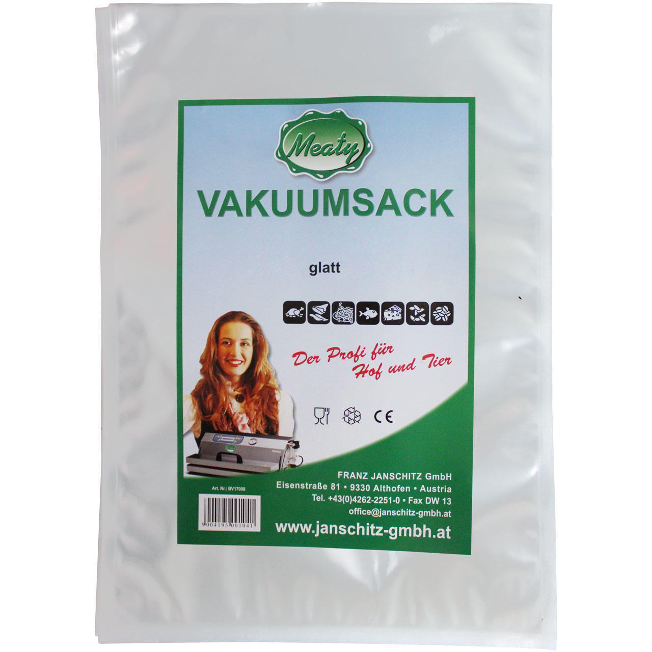 Meaty Vakuumsack glatt - 20 x 30 cm - 100 Stk.