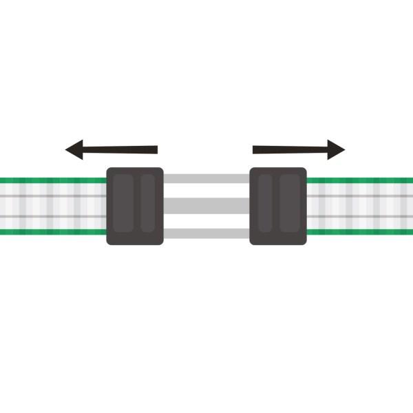 Litzclip Bandverbinder 40 mm - Edelstahl