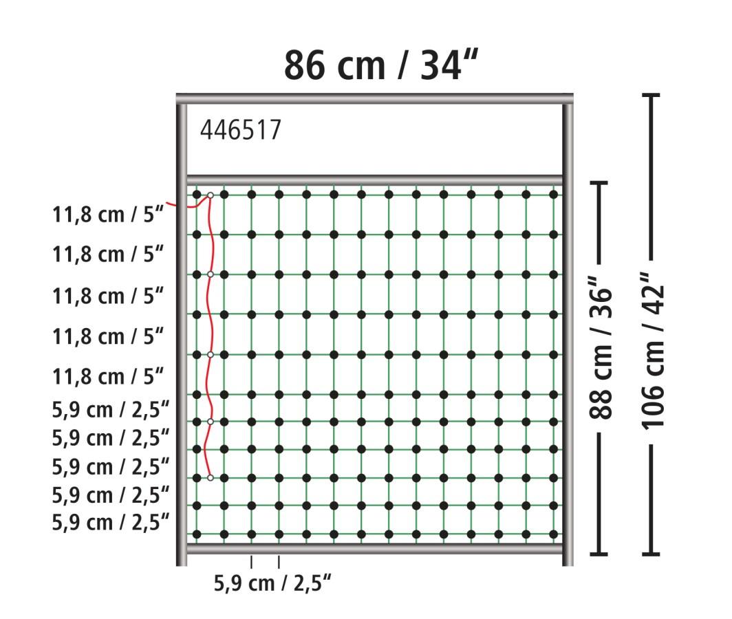 AKO Tür für Elektrozaunnetze bis 106cm Netze