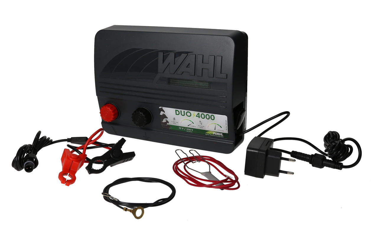 WAHL-Hausmarke DUO 4000 - 12 V / 230 V Weidezaungerät