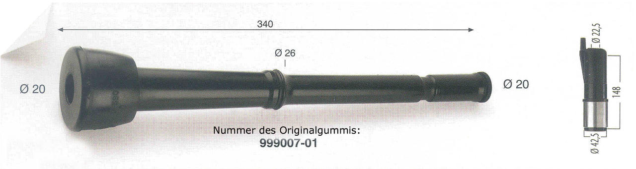 DeLaval Zitzengummi 07-01 - lang - orig. Harmony