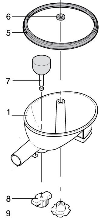 Gummikappe f. Milchsammelstück-Unterteil