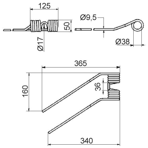 Zinken - Niemeyer für HR-Modelle links