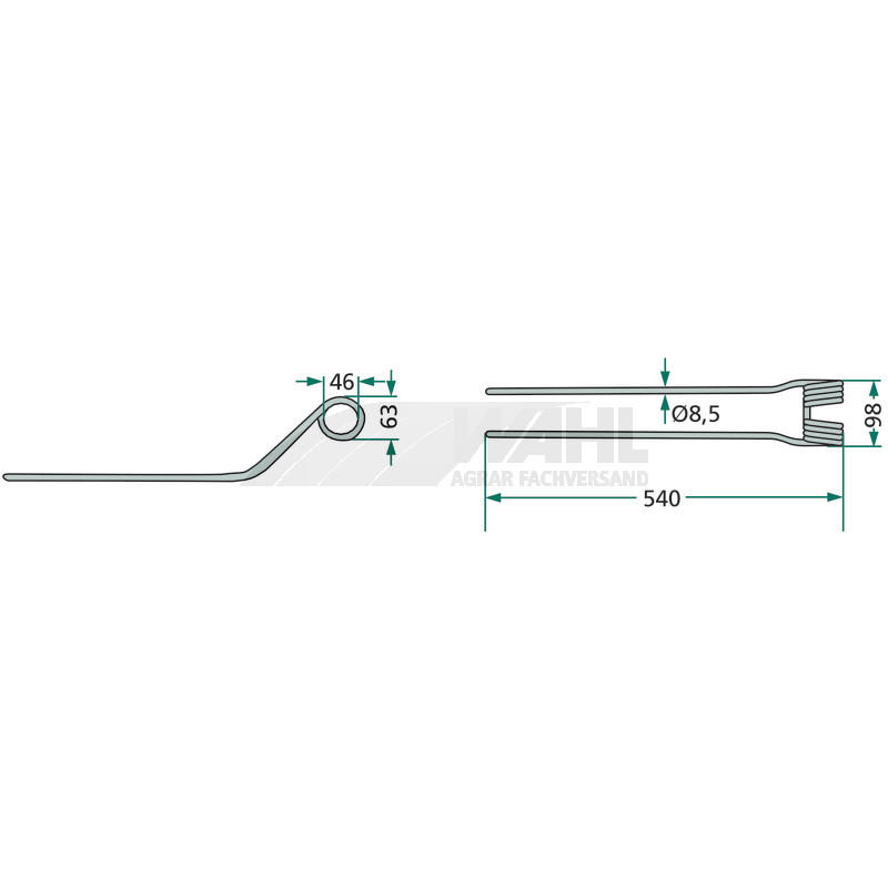 Schwaderzinken 540x98mm