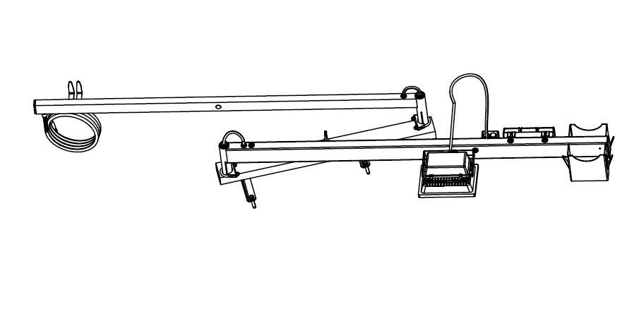 Rosensteiner Servicearm mit Beleuchtung, Kabelzuf.