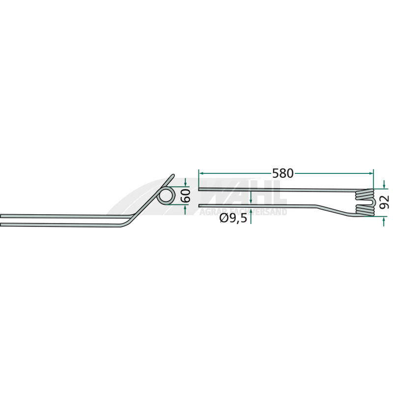 Schwaderzinken 580x92mm