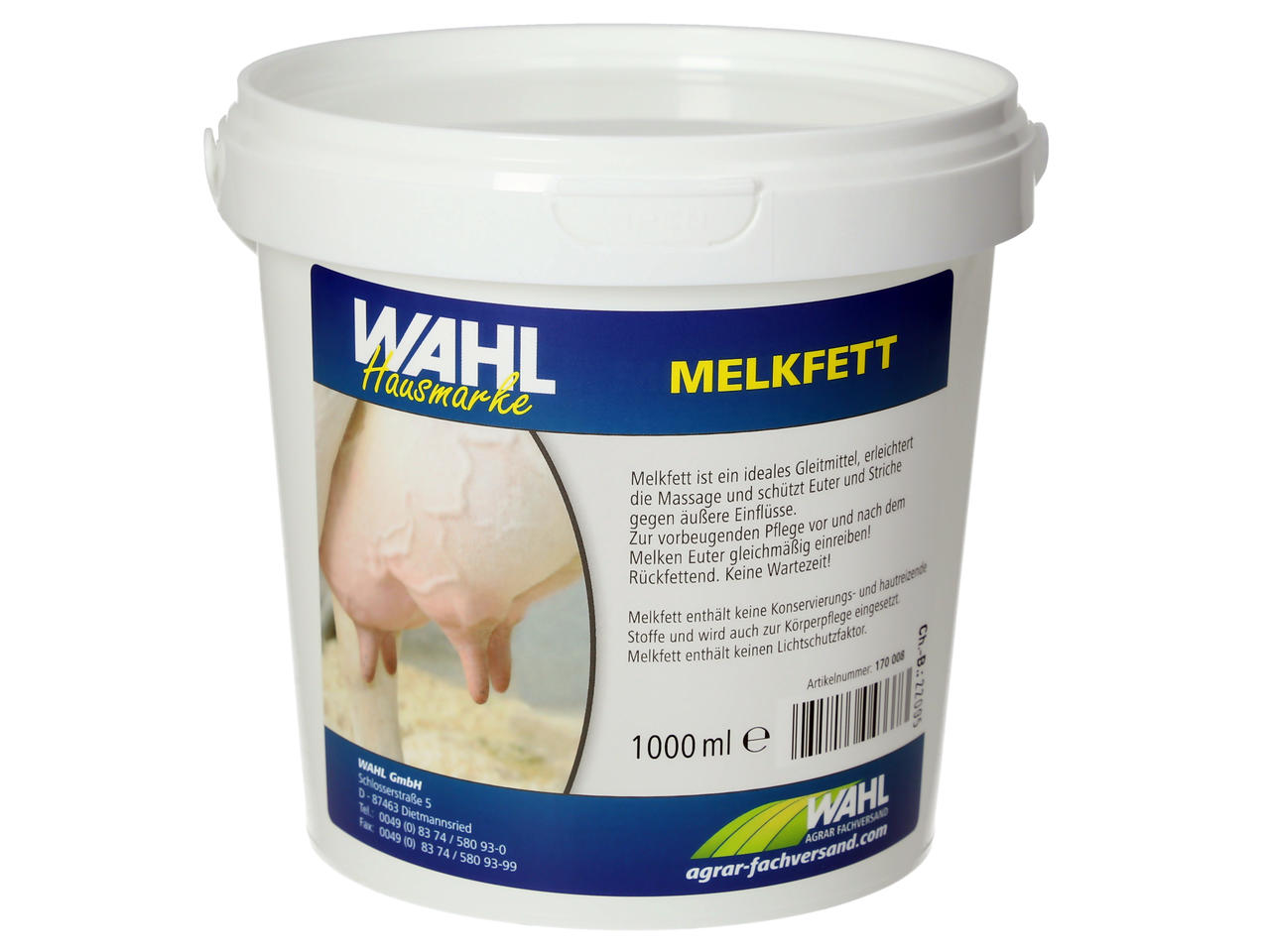 WAHL-Hausmarke Melkfett weiß - 