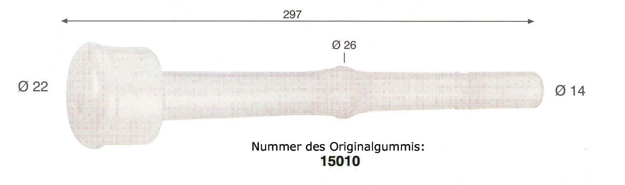 WAHL-Hausmarke Zitzengummi passend für SAC 15.010, lang