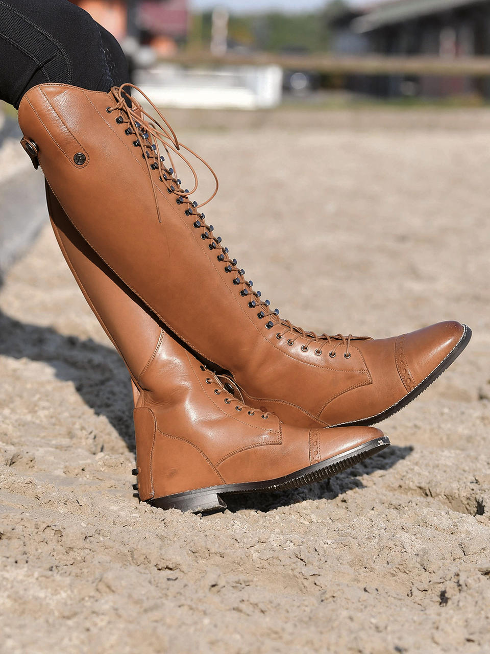 Busse Lederreitstiefel Laval - cognac