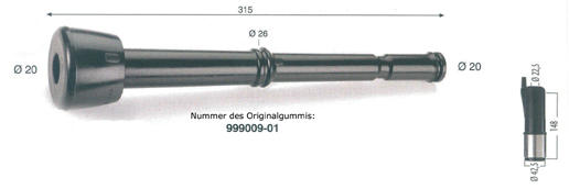 DeLaval Zitzengummi 09-01 - lang - orig. Harmony