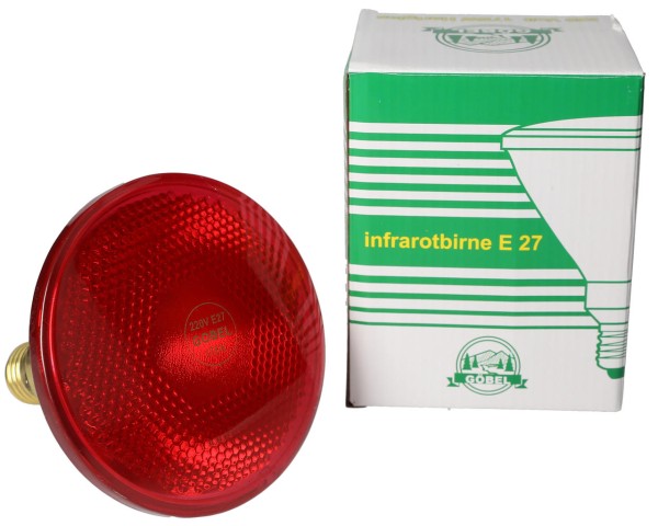 Infrarot-Sparlampe, rot, 175 Watt